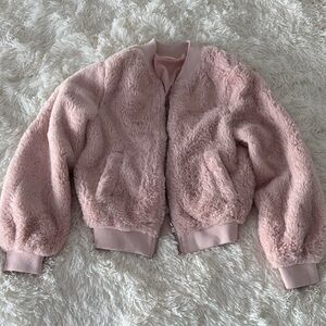 Cozy Pink Faux Fur Jacket
